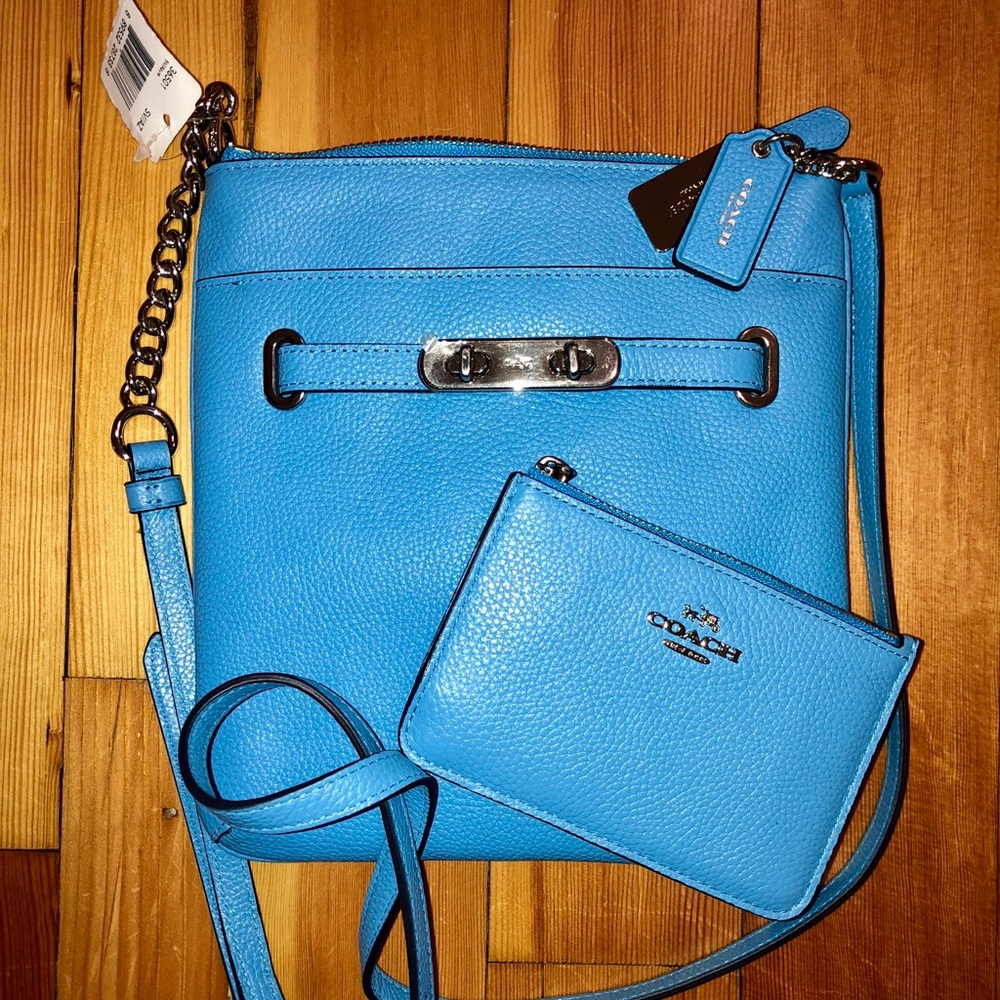 Coach Blue Leather Bag